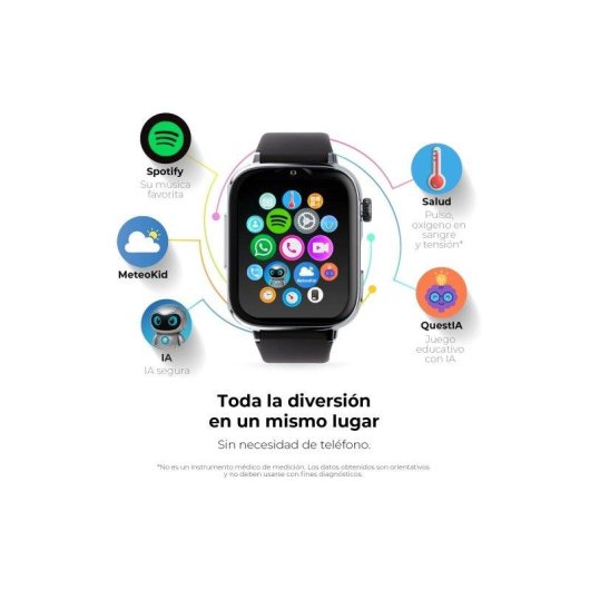 SaveFamily SaveWatch Plus 2 4G GPS 1,85'' Noir Bracelet Zig Zag IP68 SOS
