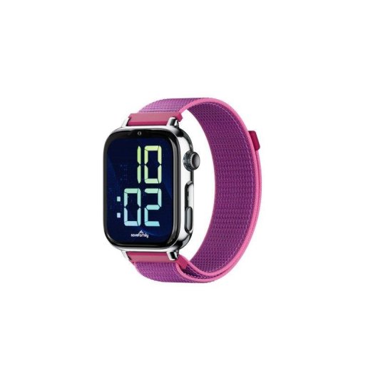 SaveFamily SaveWatch Plus 2 4G GPS 1,85" Plata Correa Frambuesa IP68 SOS