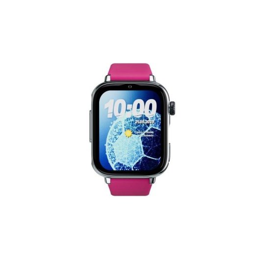 SaveFamily SaveWatch Plus 2 4G GPS 1,85" Plata Correa Frambuesa IP68 SOS