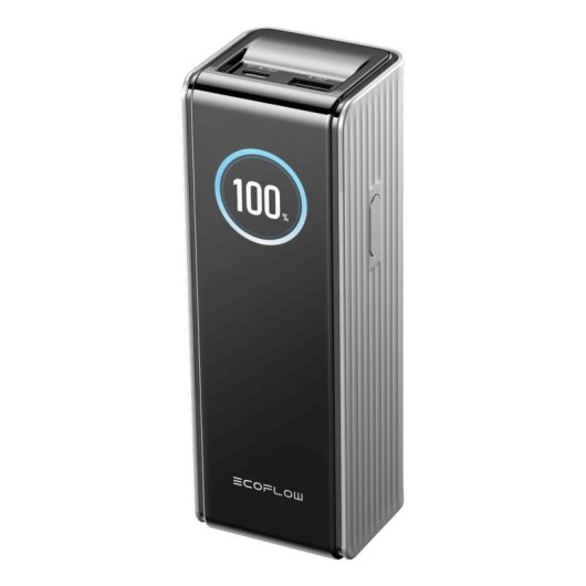 Batería externa EcoFlow Rapid 25000mAh 170W carga rápida Quick Charge 3.0 plateada