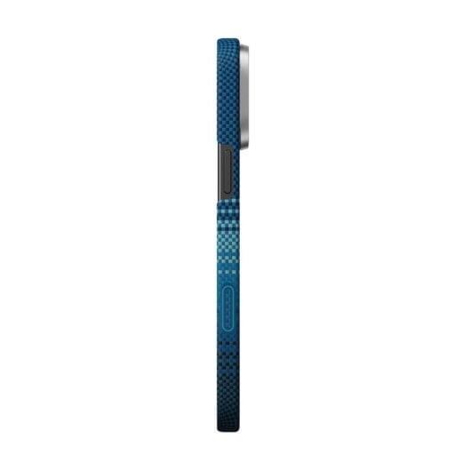 Funda para móvil Pitaka PitaTap Ultra Fina Fibra de Aramida Azul compatible MagSafe para iPhone 16 Pro Max