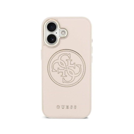 Guess Hülle Lederoptik Rosa Komplett Kompatibel MagSafe für iPhone 17
