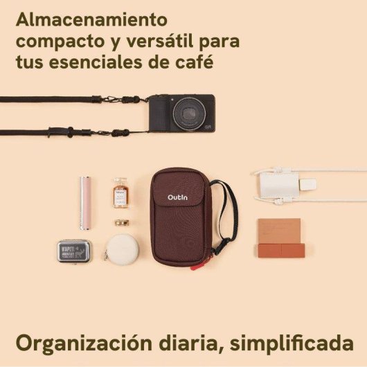 Outin Gear Pouch Funda Compacta Marrón Cálido