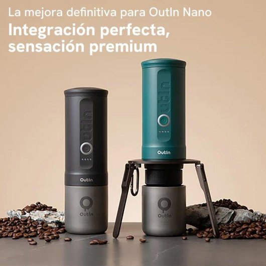Taza Titanio Outin 220 ml Ultraligera Doble Pared Compatible Nano