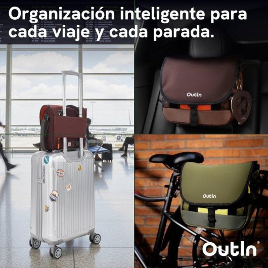 Saco Messenger Outin Flex à prova de agua Verde
