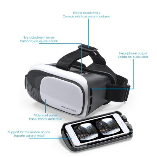 Dam Electronics Bercley AR-Brille VR für Smartphone verstellbar komfortabel