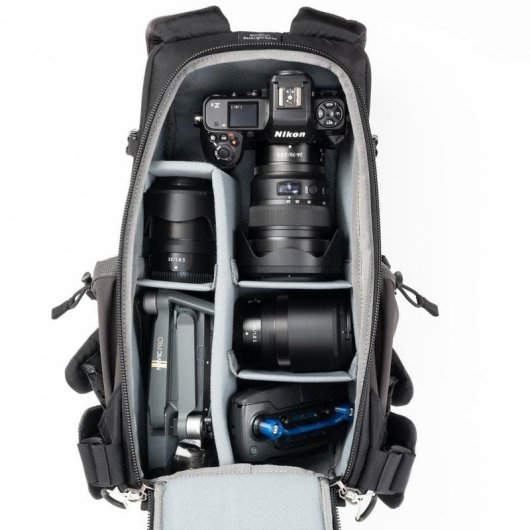 Mochila Think Tank para cámaras fotográficas con tirante para hombro y protector de lluvia