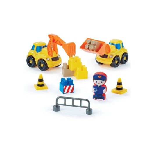ECOIFFIER Abrick Travaux Publics 2969 Set Parque de Obras 6 piezas