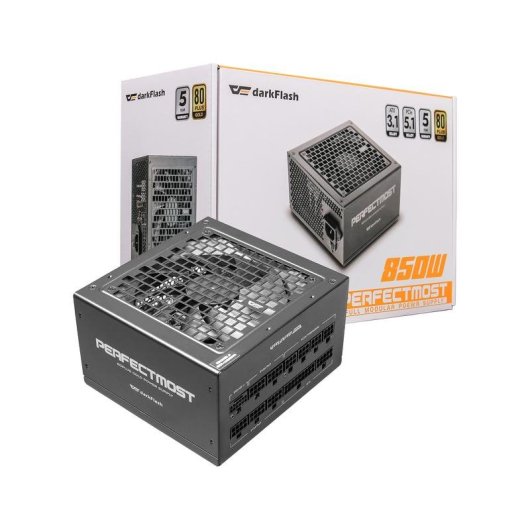 Fuente de Alimentación darkFlash PMT850 850W Certificación 80+ Gold modular ATX PCIe 5.1
