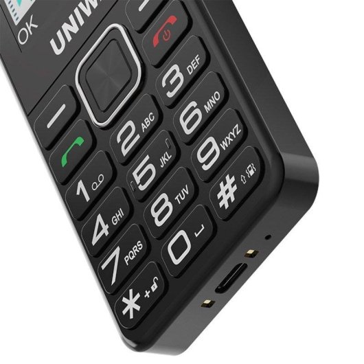 Lipa Uniwa V2000 4G 2,4 polegadas Teclas Grandes Som Potente Base de Carga