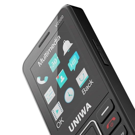 Lipa Uniwa V2000 4G 2,4 polegadas Teclas Grandes Som Potente Base de Carga