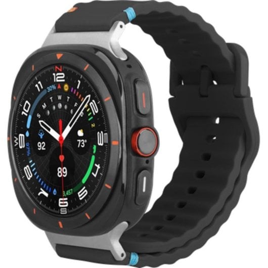 Armband Silikon Sport Just in Case Galaxy Watch Ultra Schwarz