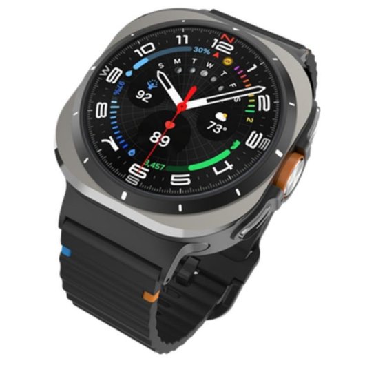 Armband Silikon Sport Just in Case Galaxy Watch Ultra Schwarz