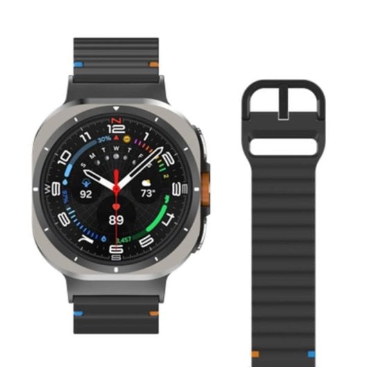 Armband Silikon Sport Just in Case Galaxy Watch Ultra Schwarz