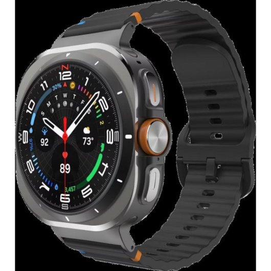 Armband Silikon Sport Just in Case Galaxy Watch Ultra Schwarz