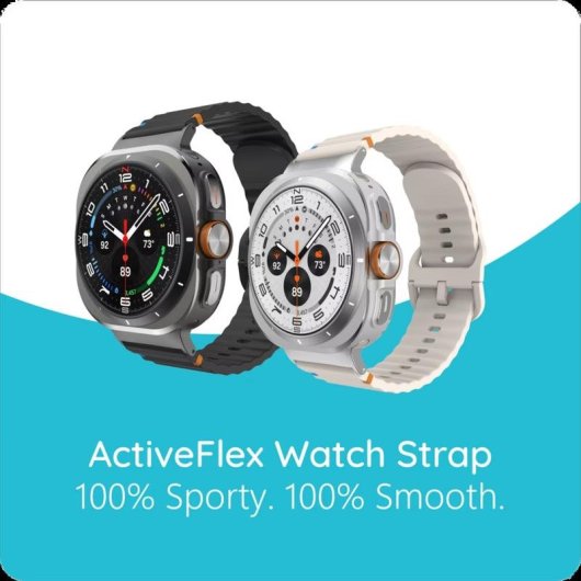 Armband Silikon Sport Just in Case Galaxy Watch Ultra Schwarz