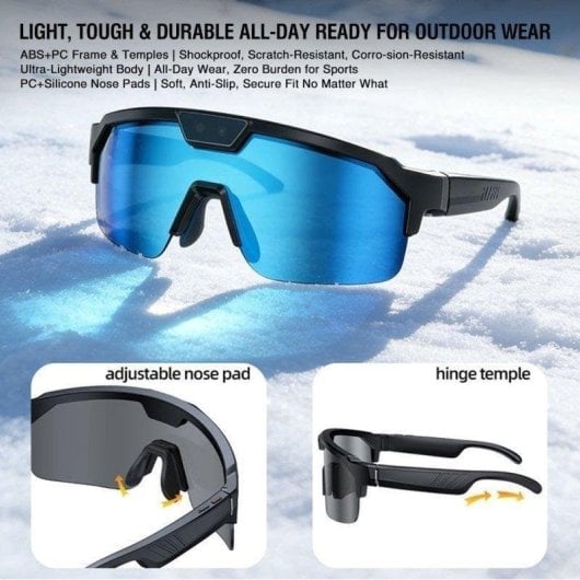 Zeblaze Smart Glasses Kamera KI Lautsprecher Übersetzer Polarisierte Blaue