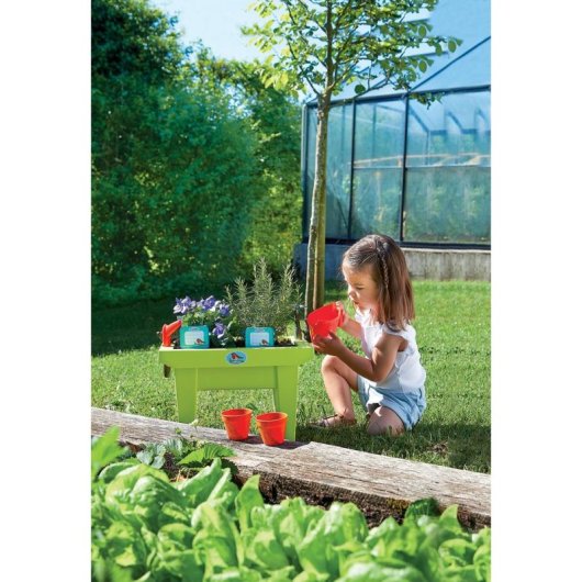 Garnierte Gartenkasserette Ecoiffier 31 cm 11 Zubehoer