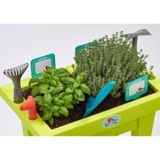 Garnierte Gartenkasserette Ecoiffier 31 cm 11 Zubehoer