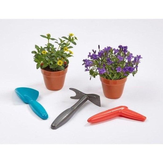 Garnierte Gartenkasserette Ecoiffier 31 cm 11 Zubehoer