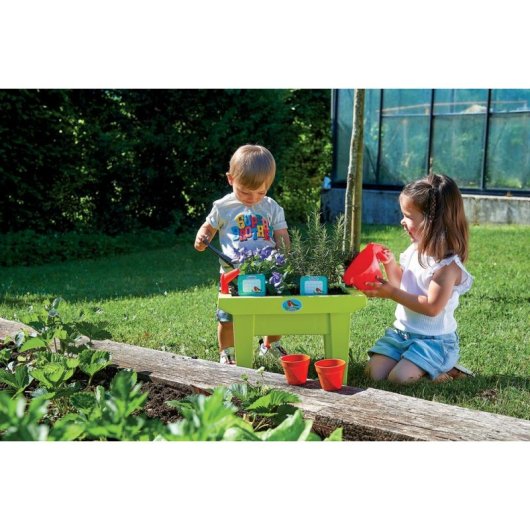 Garnierte Gartenkasserette Ecoiffier 31 cm 11 Zubehoer