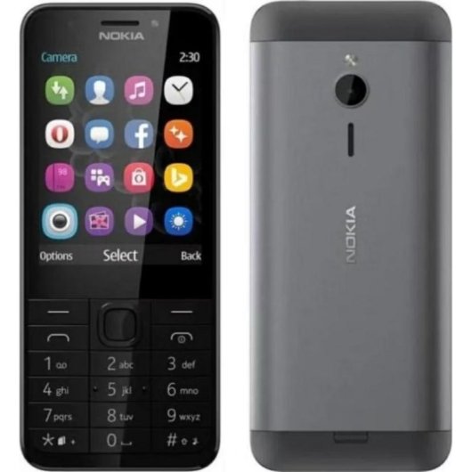 Nokia 230 Dual SIM Bluetooth 2,8" 2 MP Aluminium Schwarz