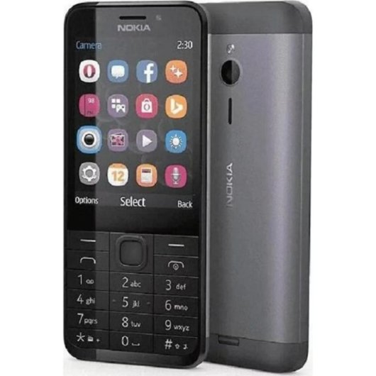 Nokia 230 Dual SIM Bluetooth 2,8" 2 MP Aluminium Schwarz