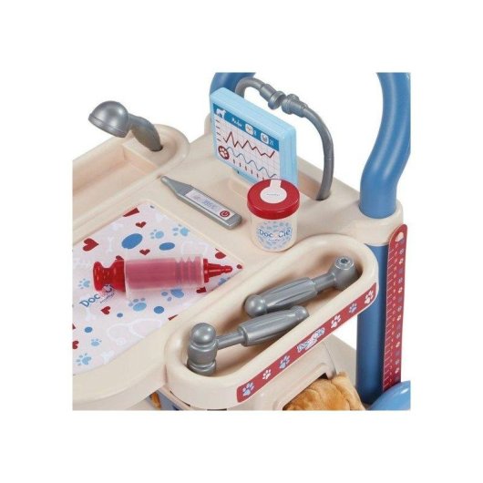 Conjunto de brinquedo Ecoiffier Medical 1901 veterinário com acessórios e cão de peluche