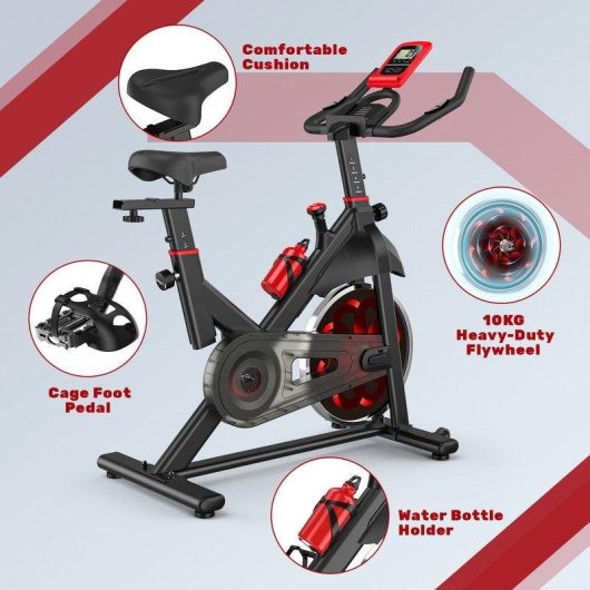 Bicicleta Estática HomeFitnessCode Magnética 6 kg, 100 Niveles, Ajuste Avanzado
