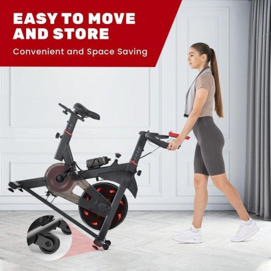 Bicicleta Estática HomeFitnessCode Magnética 6 kg, 100 Niveles, Ajuste Avanzado