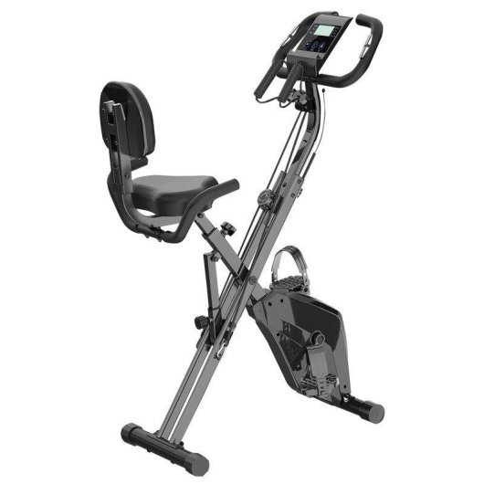 Bicicleta Estática Plegable HomeFitnessCode Rueda Inercia 2,5 kg 16 Niveles Resistencia