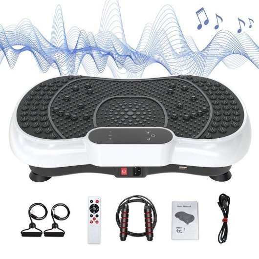 Plataforma Vibratoria de Fitness HomeFitnessCode con 99 Niveles Bluetooth y Pantalla Táctil