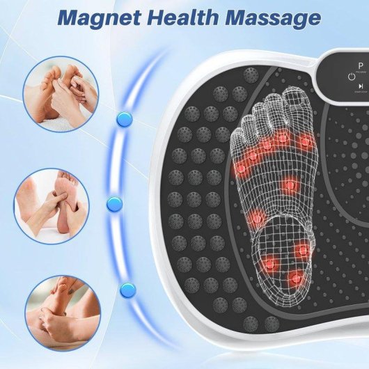 Plataforma Vibratoria de Fitness HomeFitnessCode con 99 Niveles Bluetooth y Pantalla Táctil