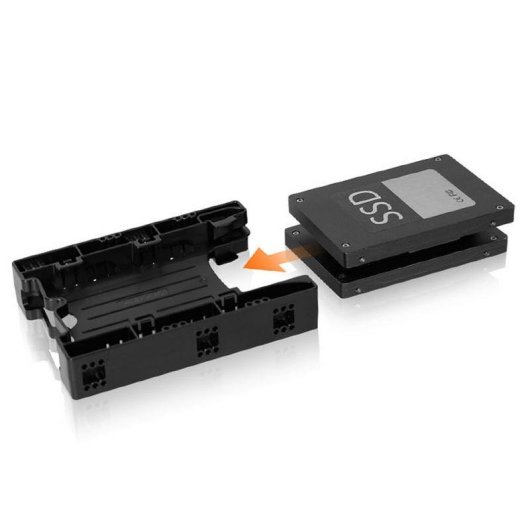 Festplatteneinschub Icy Dock MB290SP-1B schwarz für 2 x 2,5" Laufwerke