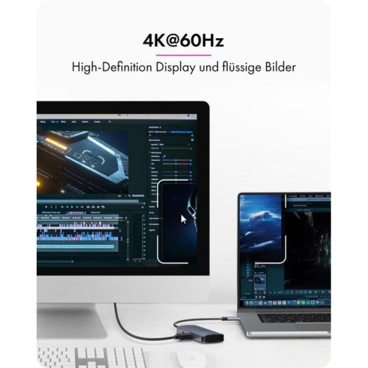 Docking Station Icy Box IB-DK4081-SO USB-C 4K HDMI 85W