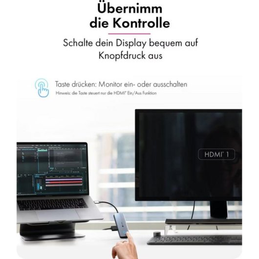 Docking Station Icy Box IB-DK4081-SO USB-C 4K HDMI 85W