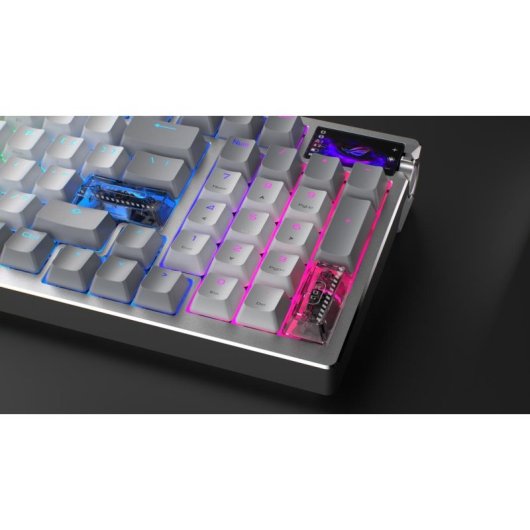 Clavier ASUS ROG Azoth 96 HE magnétique avec OLED, RGB et connexion tri-mode QWERTZ allemand