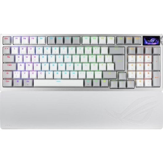 Clavier ASUS ROG Azoth 96 HE magnétique avec OLED, RGB et connexion tri-mode QWERTZ allemand