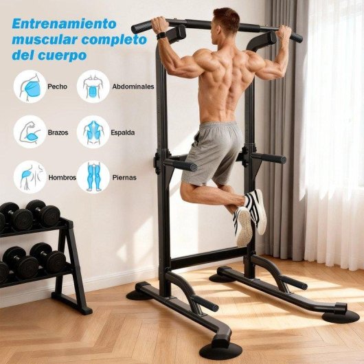 Klimmzugstange HomeFitnessCode Turm Multifunktional Verstellbar 170-210 cm