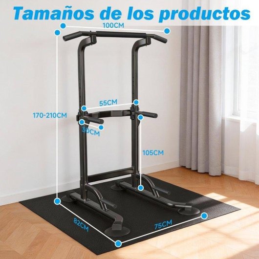 Klimmzugstange HomeFitnessCode Turm Multifunktional Verstellbar 170-210 cm