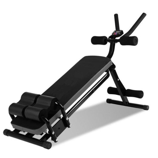 Aparato Plegable Abdominales HomeFitnessCode con Contador Ajustable y Guías Ergonómicas