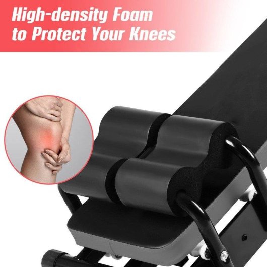 Aparato Plegable Abdominales HomeFitnessCode con Contador Ajustable y Guías Ergonómicas