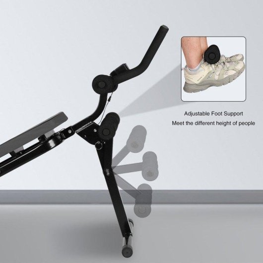 Aparato Plegable Abdominales HomeFitnessCode con Contador Ajustable y Guías Ergonómicas