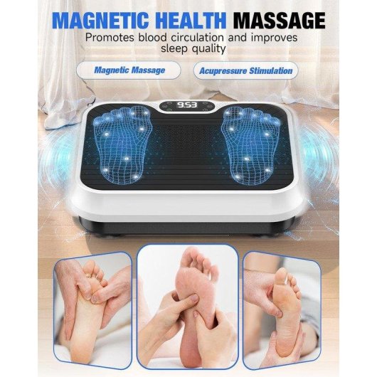 Vibrationsplattform HomeFitnessCode 1-250 Stufen 150 kg Touch-LED-Display leises Design