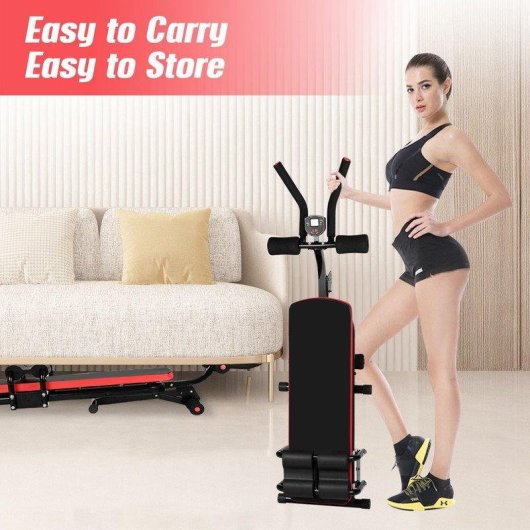 Zusammenklappbares Bauchtrainergerat HomeFitnessCode Mit Zaehler