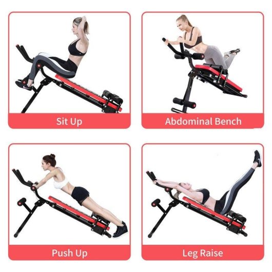 Zusammenklappbares Bauchtrainergerat HomeFitnessCode Mit Zaehler