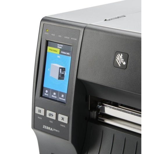 Impresora térmica Zebra ZT411 con conectividad alámbrica e inalámbrica y pantalla color