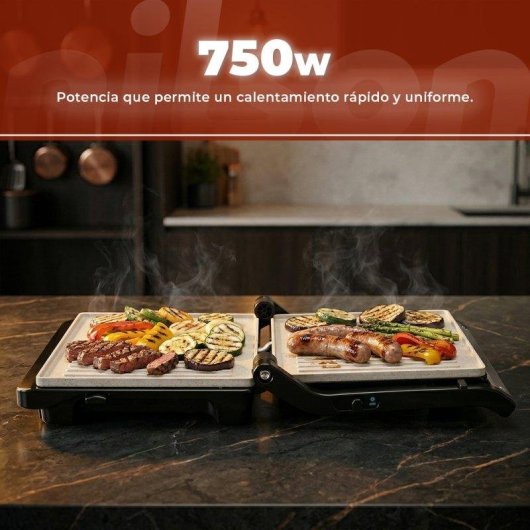 Sandwichera Nilson Life 750W Placas Cerámicas Desmontables 2 Rebanadas
