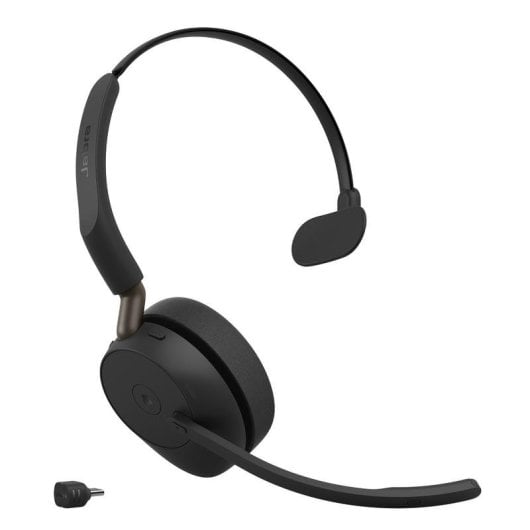 Casque Jabra Evolve3 65 sans fil Bluetooth avec annulation de bruit, micro et USB-C noir