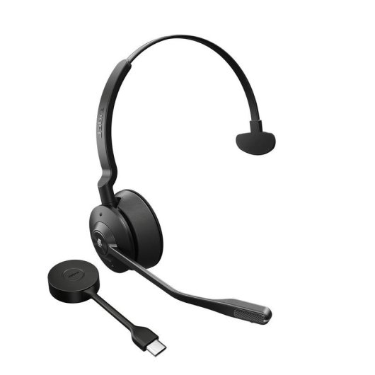 Auricolari Jabra Engage 55 wireless DECT con microfono e cancellazione rumore nero titanio